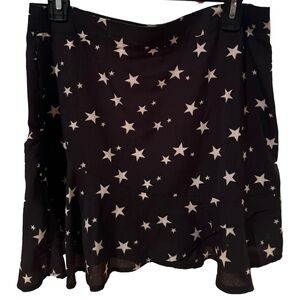 star pattern mini skirt size 10